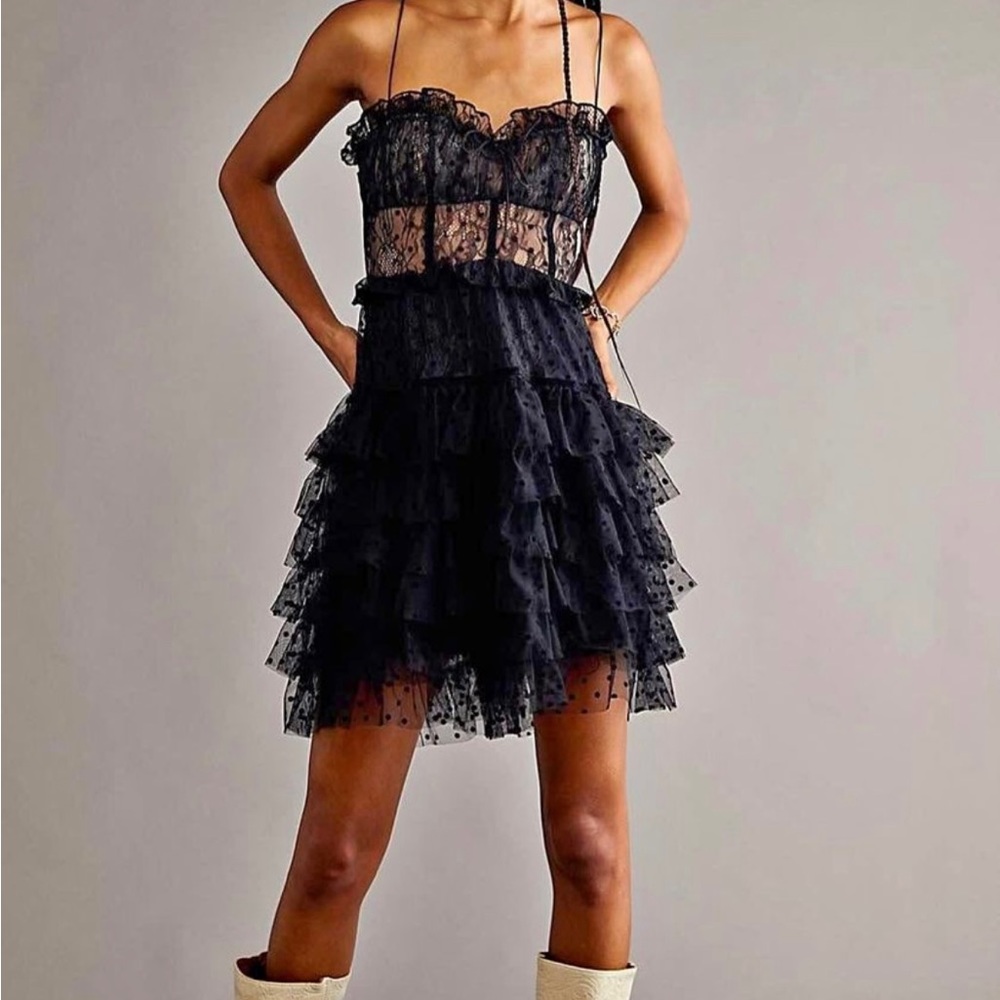COPY - Free People black Polka dress
